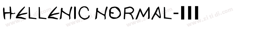 Hellenic Normal字体转换
